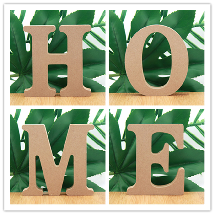 Art Craft And Design - 1pc 10cm Wood Color Wooden Letters