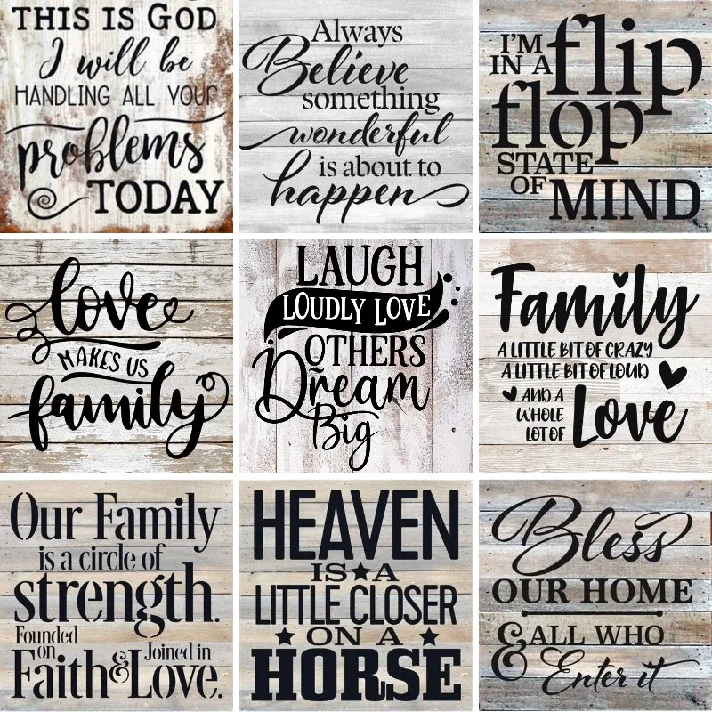 Art Craft Quotes - Diamond Painting Family Quotes,Inspirational Sayings Diamond