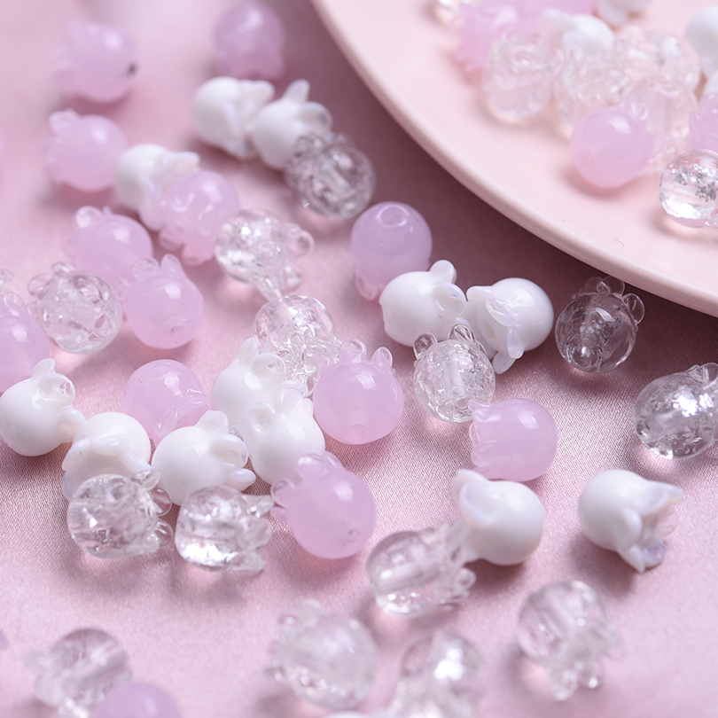 Art Craft Jellyfish - 10pcs Handmade Glass Jellyfish Beads Earring