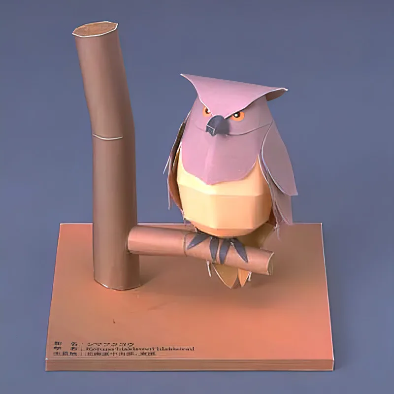 Art And Craft Nature - Blakiston's Fish Owls Origami Art Mini