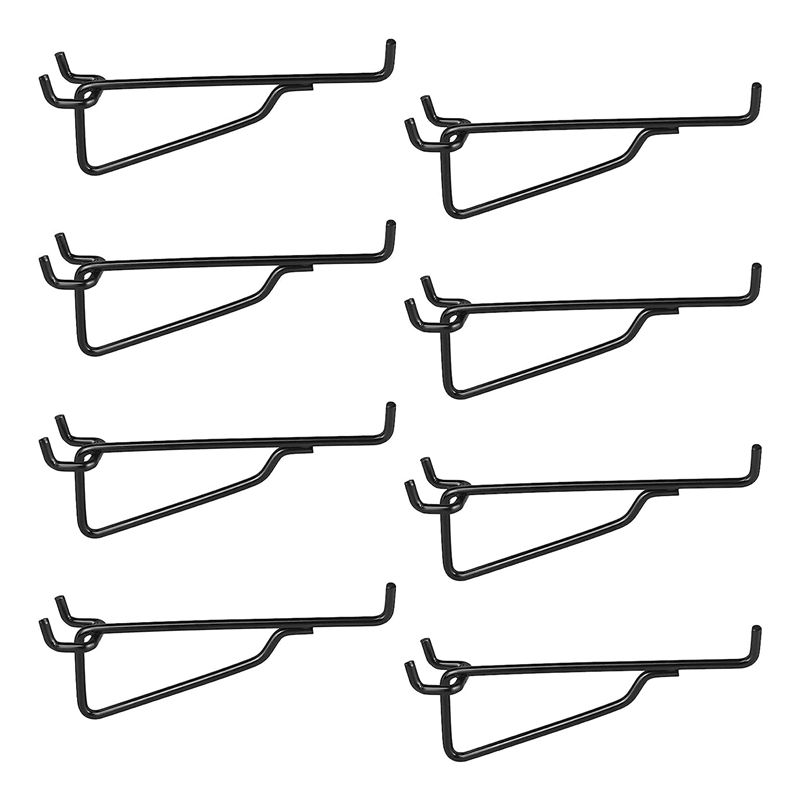 Art Craft Room - 75STO-Peg Board Shelf Hooks, 8PACK 6In