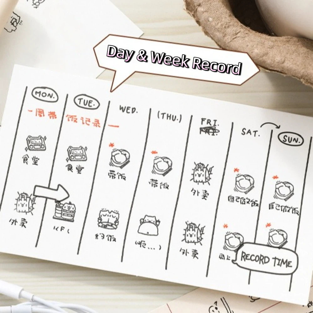 Rubber Stamp Blank - 6pcs Cute Design Cat Emotion Stamp
