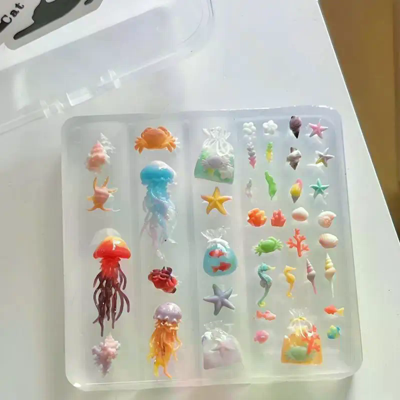 Art Craft Jellyfish - 3D Ocean Series Silicone Jellyfish Starfish