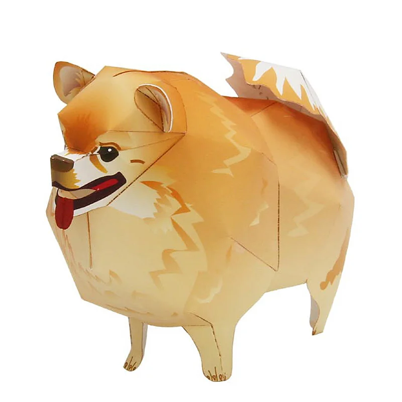 Art And Craft Nature - Pomeranian Dog Folding Origami Art Mini