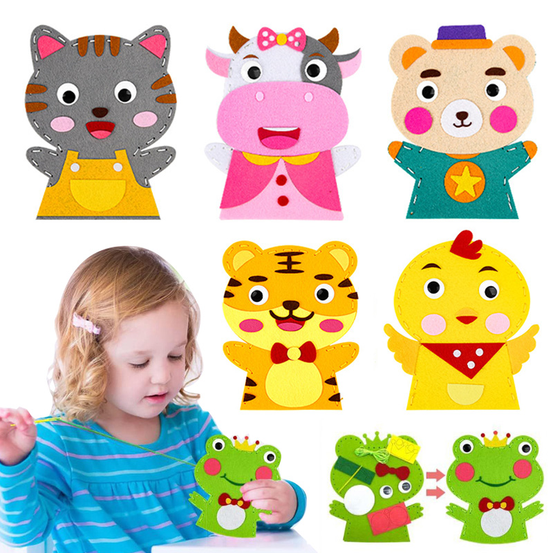 Art And Craft Nature - Cute Cartoon Animal Hand Puppet Children