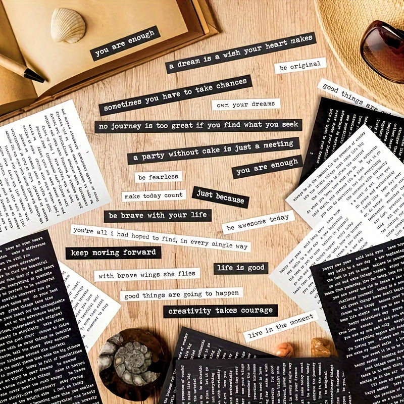 Art Craft Quotes - 406pcs Inspirational Quote Stickers Positive for