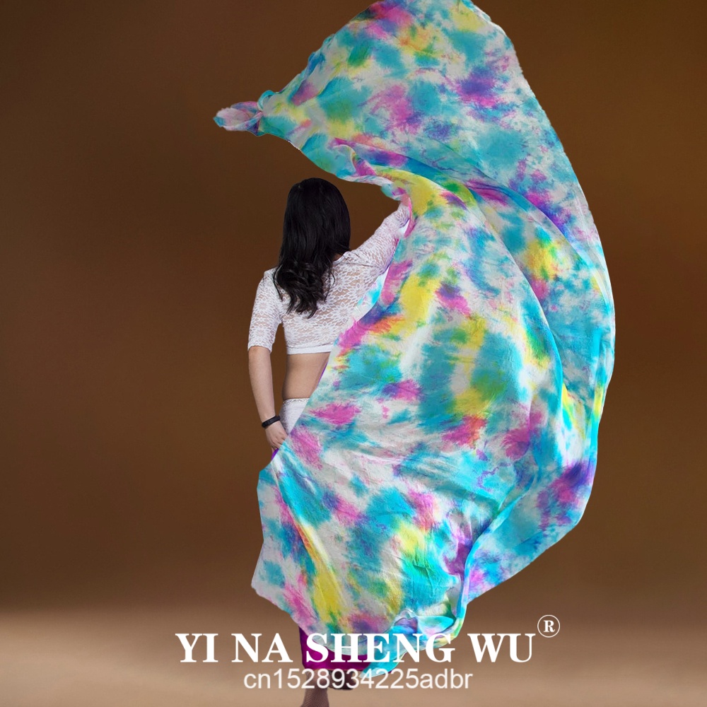 Silk Painting Dye - 100%real Silk Veil Tie-Dye Belly Dance