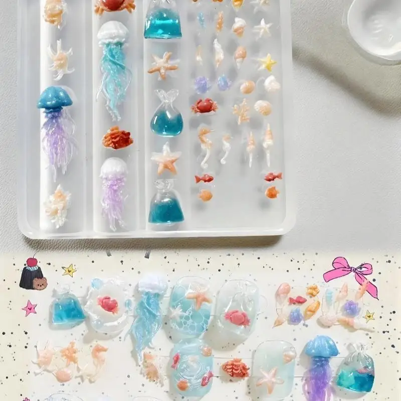 Art Craft Jellyfish - 3D Ocean Series Silicone Jellyfish Starfish