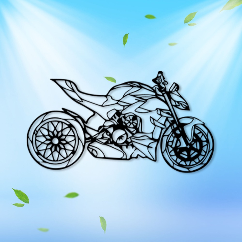 Art Craft Room - Brand Metal Motorcycle Wall Art Sculpture