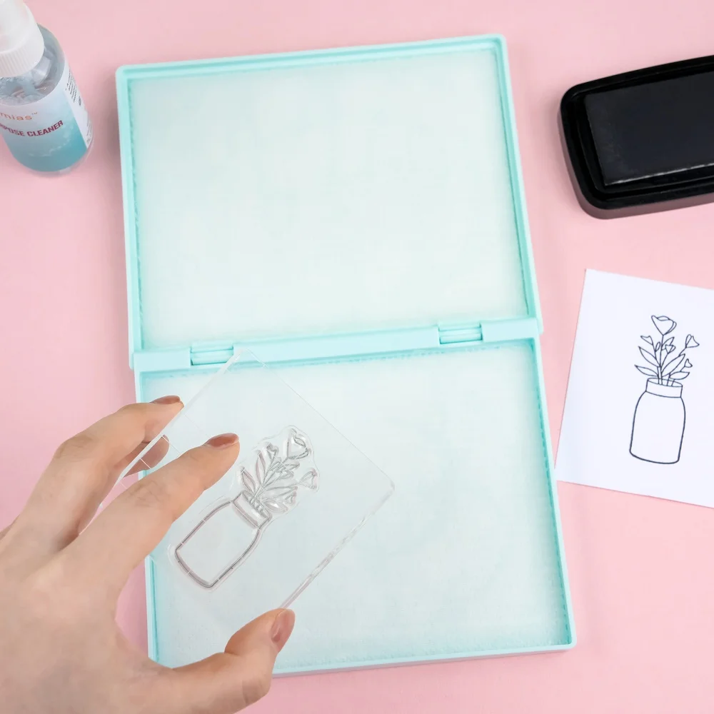 Rubber Stamp Blank - Mini Stamp Scrubber for Clear/Rubber/Cling/Foam Stamps