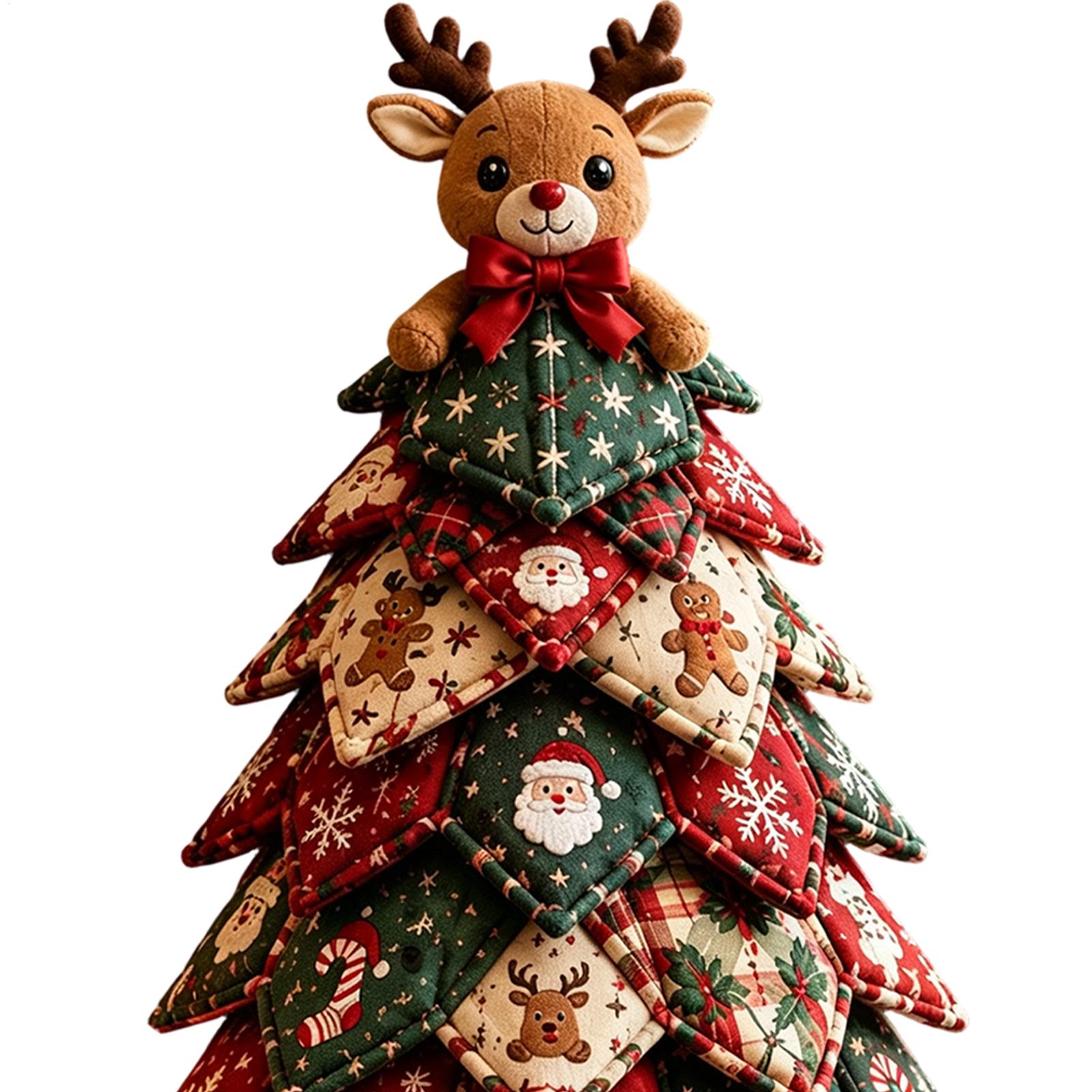 Art Craft Room - Christmas Quilted Fabric Tree Kit 3D