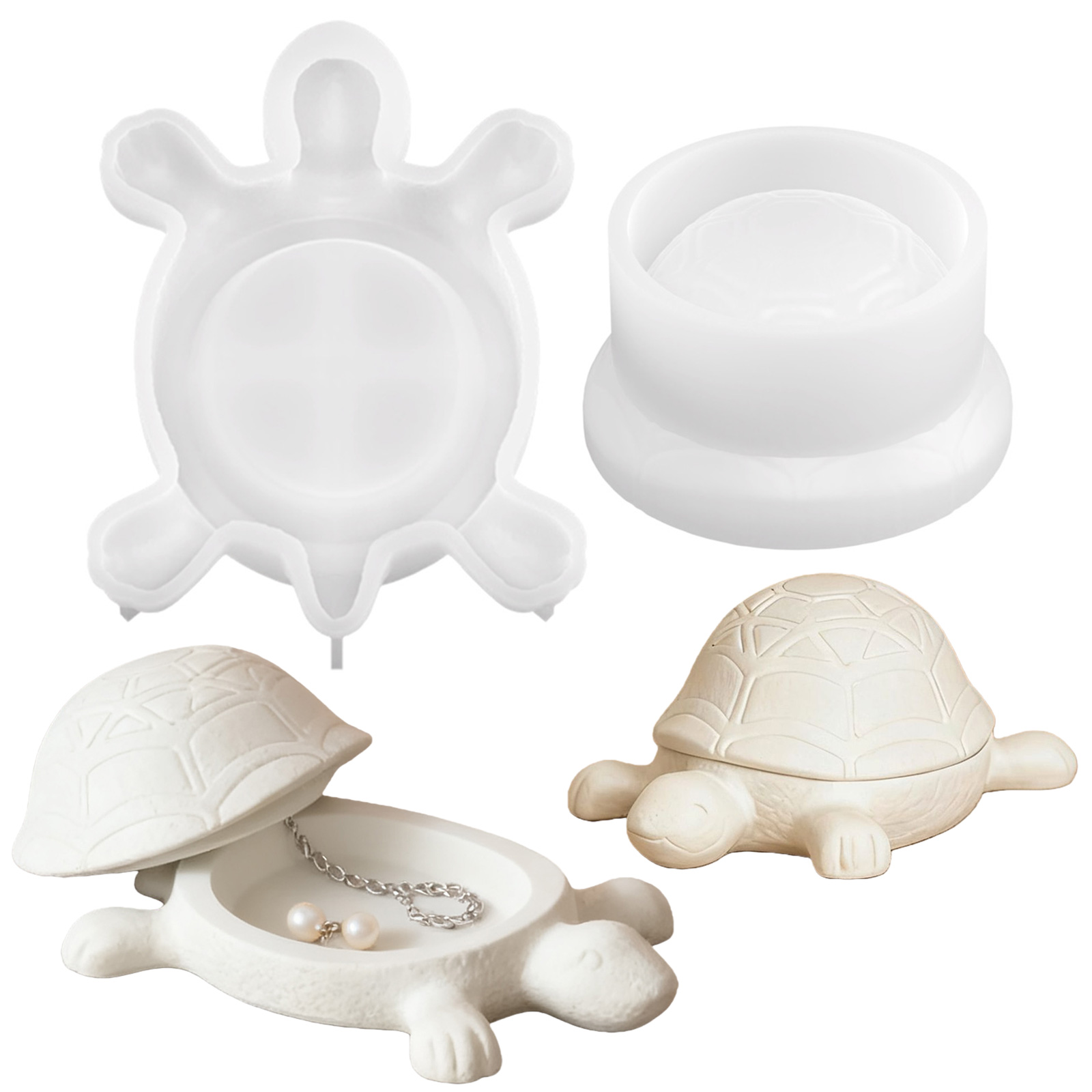 Art Craft Room - DIY Storage Box Mould Turtle Casting