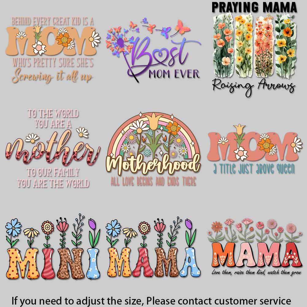Art Craft Quotes - Floral heart mom love quote art