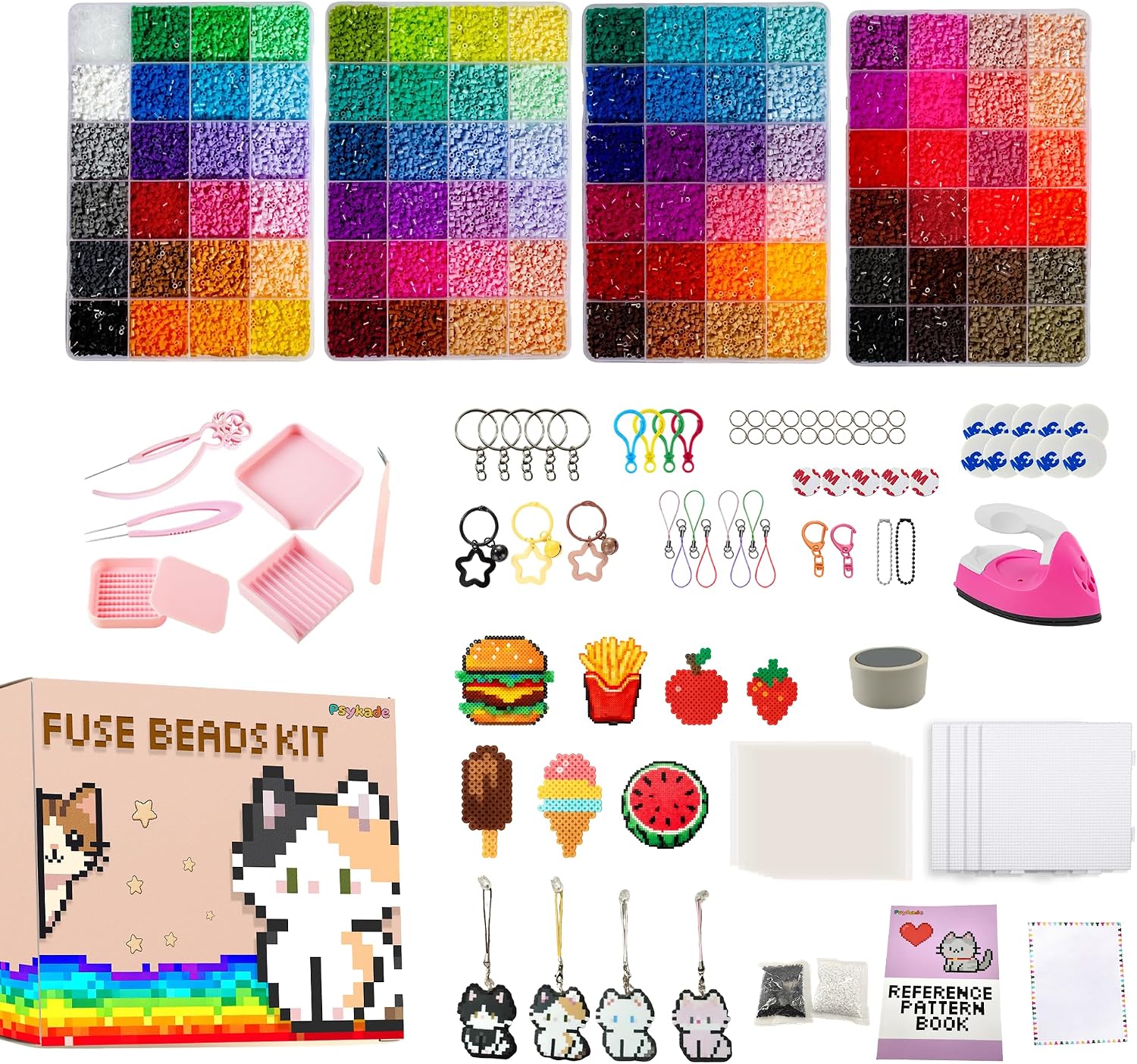 Art Craft Room - Fuse Beads Kit-Easy DIY-96 Colors 53000