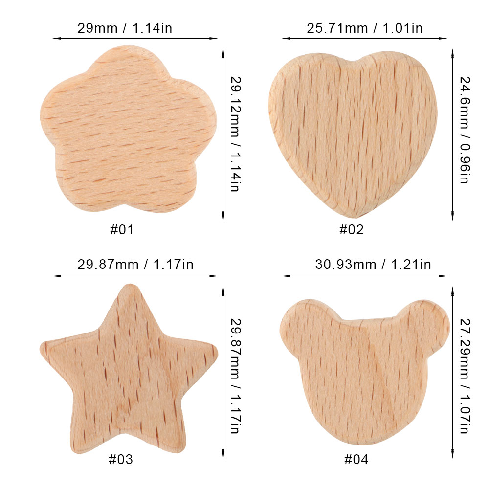 Kovict 15pcs Beech Wood Bear F - đánh giá và giá Art Craft Handmade