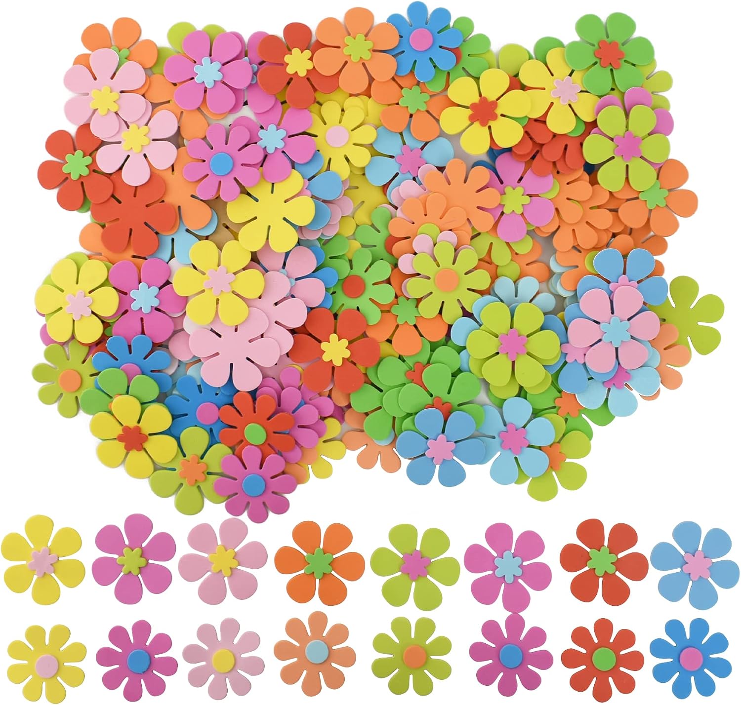 Foam Flower Shapes Sticker 160 - đánh giá và giá Art Craft Handmade
