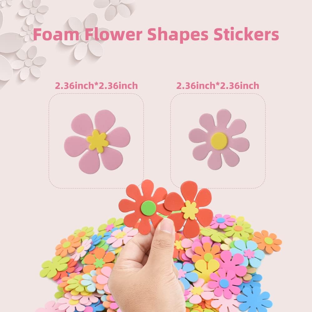 Foam Flower Shapes Sticker 160 - đánh giá và giá Art Craft Handmade