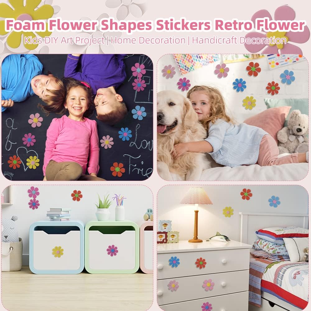 Foam Flower Shapes Sticker 160 - đánh giá và giá Art Craft Handmade