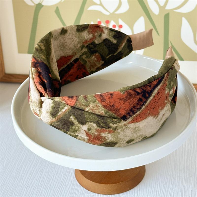 Tie-Dye Printed Headband - Vin - đánh giá và giá Silk Painting Dye