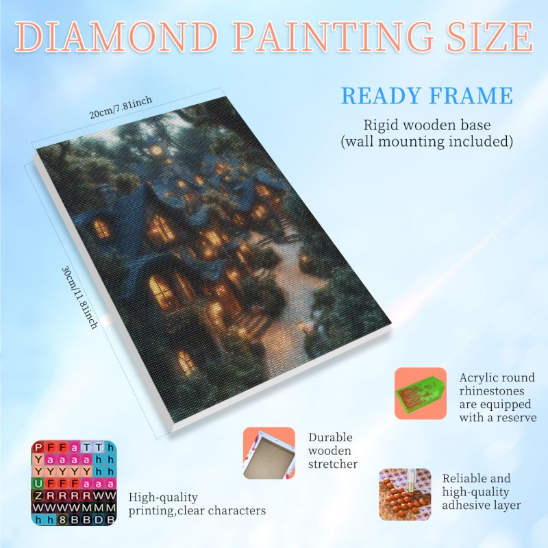 RUOPOTY Framed House 5d Diamon - đánh giá và giá Art Craft Room