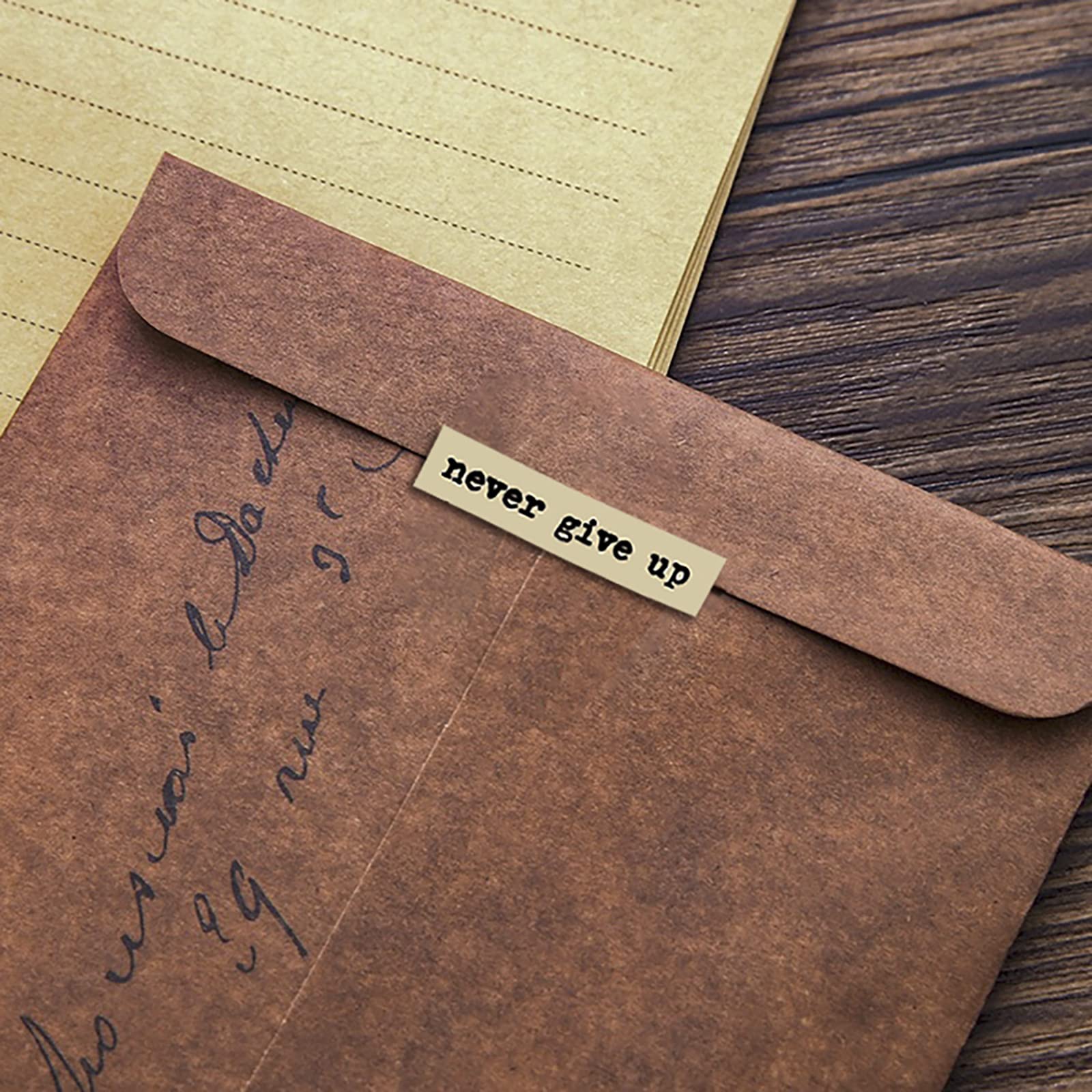 8pcs Brown Notes Quote Sticker - đánh giá và giá Art Craft Quotes