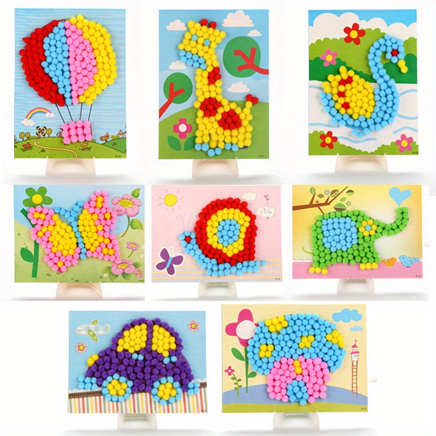 2pcs 16x21cm Colorful Pom-Pom  - đánh giá và giá Art Craft Handmade