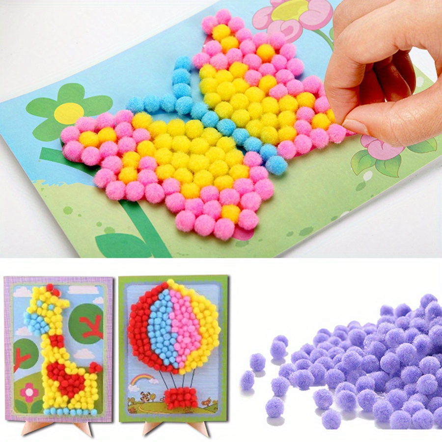 2pcs 16x21cm Colorful Pom-Pom  - đánh giá và giá Art Craft Handmade