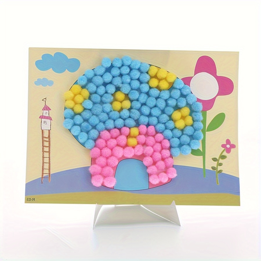 2pcs 16x21cm Colorful Pom-Pom  - đánh giá và giá Art Craft Handmade
