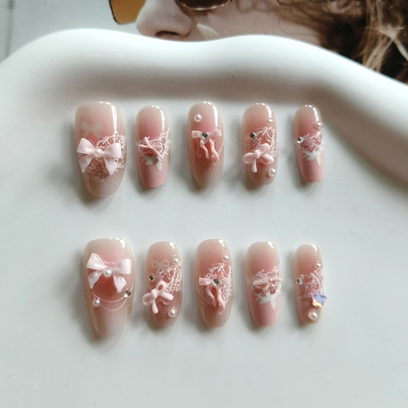 10Pcs French Style 3D Bowknot  - đánh giá và giá Art Craft Handmade