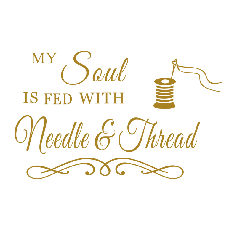 My Soul Needle and Thread Wall - đánh giá và giá Art Craft Quotes