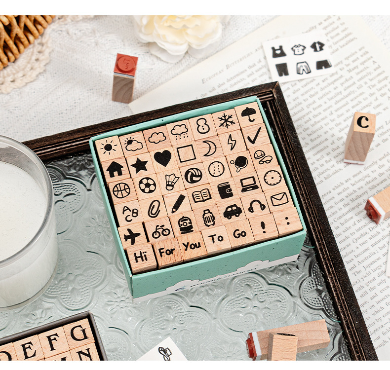 Cute Wooden Planner Rubber Sta - đánh giá và giá Rubber Stamp Blank