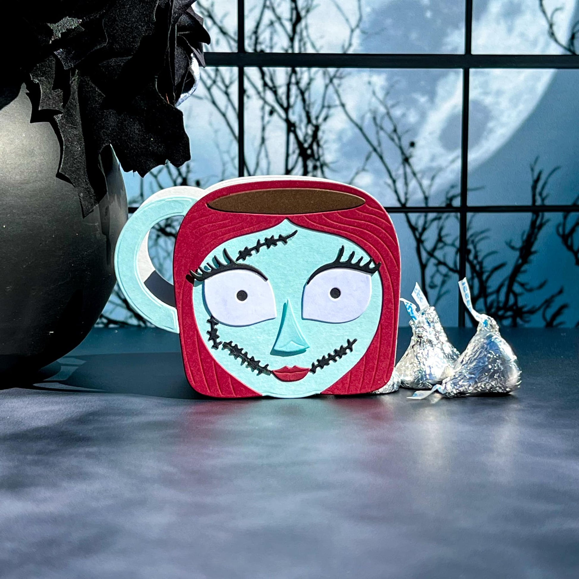 Clock Halloween Candy Boo Mug  - đánh giá và giá Rubber Stamp Blank