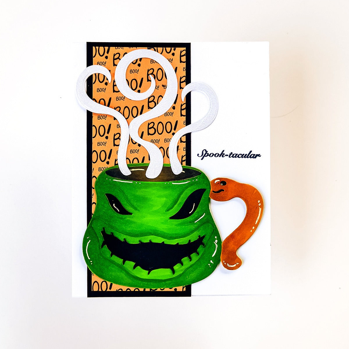 Clock Halloween Candy Boo Mug  - đánh giá và giá Rubber Stamp Blank