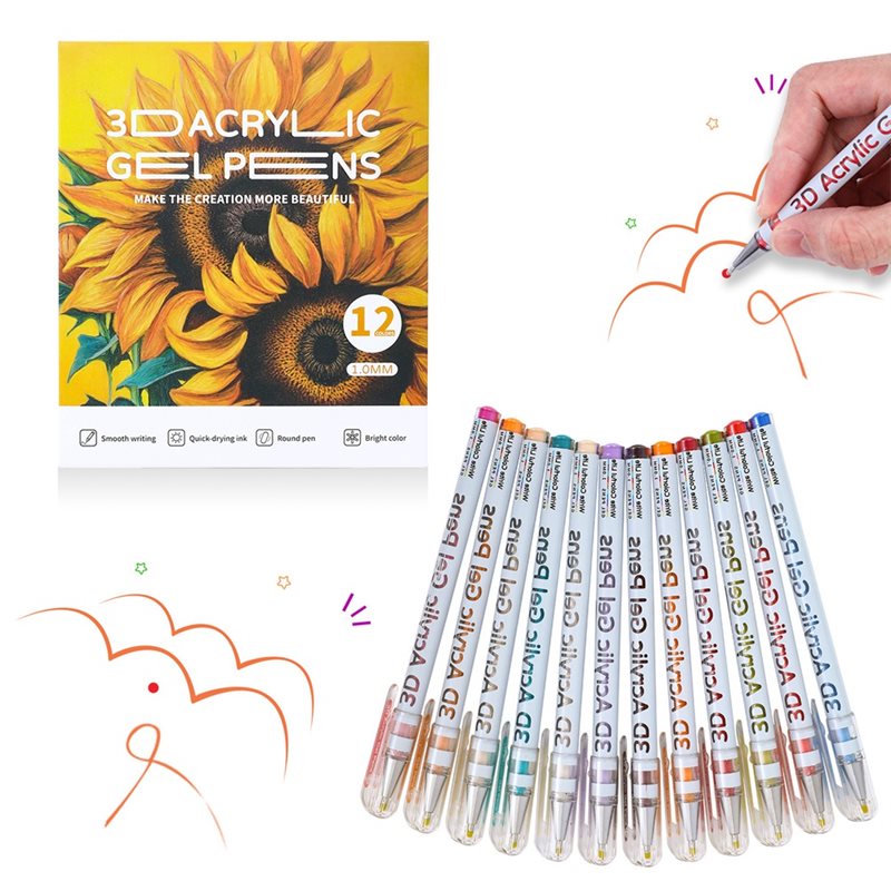 【FITTING】Scented Lava Gel Pen  - đánh giá và giá Art Craft Doodle