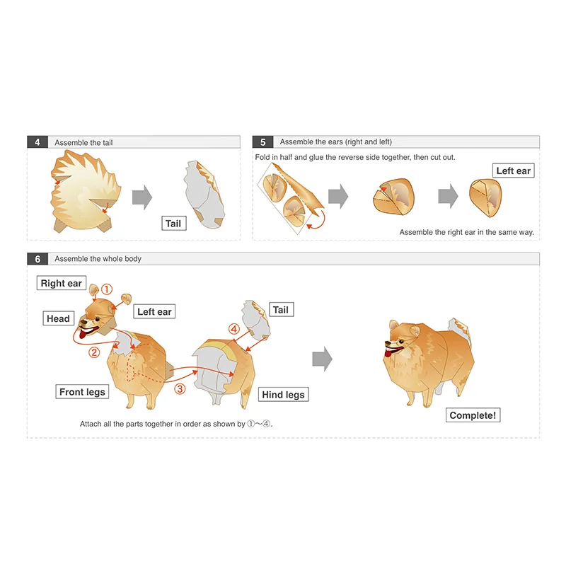 Pomeranian Dog Folding Origami - đánh giá và giá Art And Craft Nature