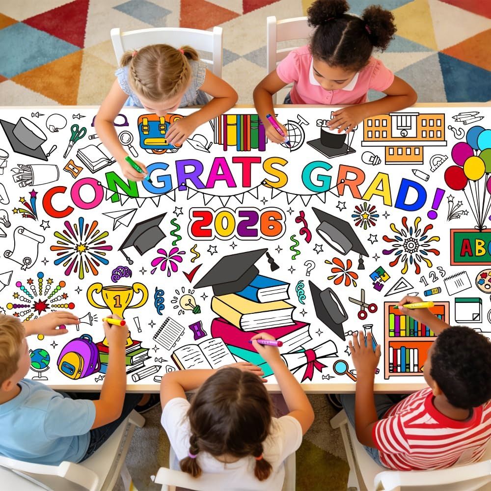 DIY Graduation Coloring Poster - đánh giá và giá Art Craft Doodle