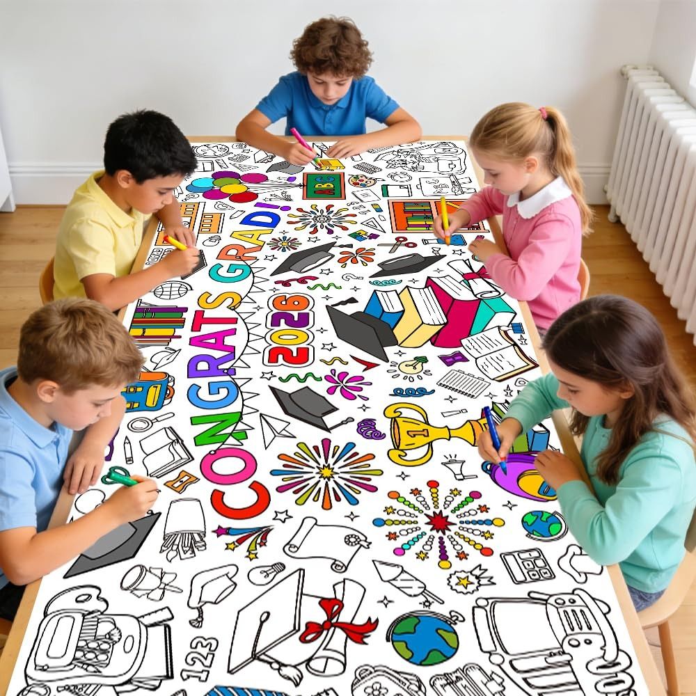 DIY Graduation Coloring Poster - đánh giá và giá Art Craft Doodle