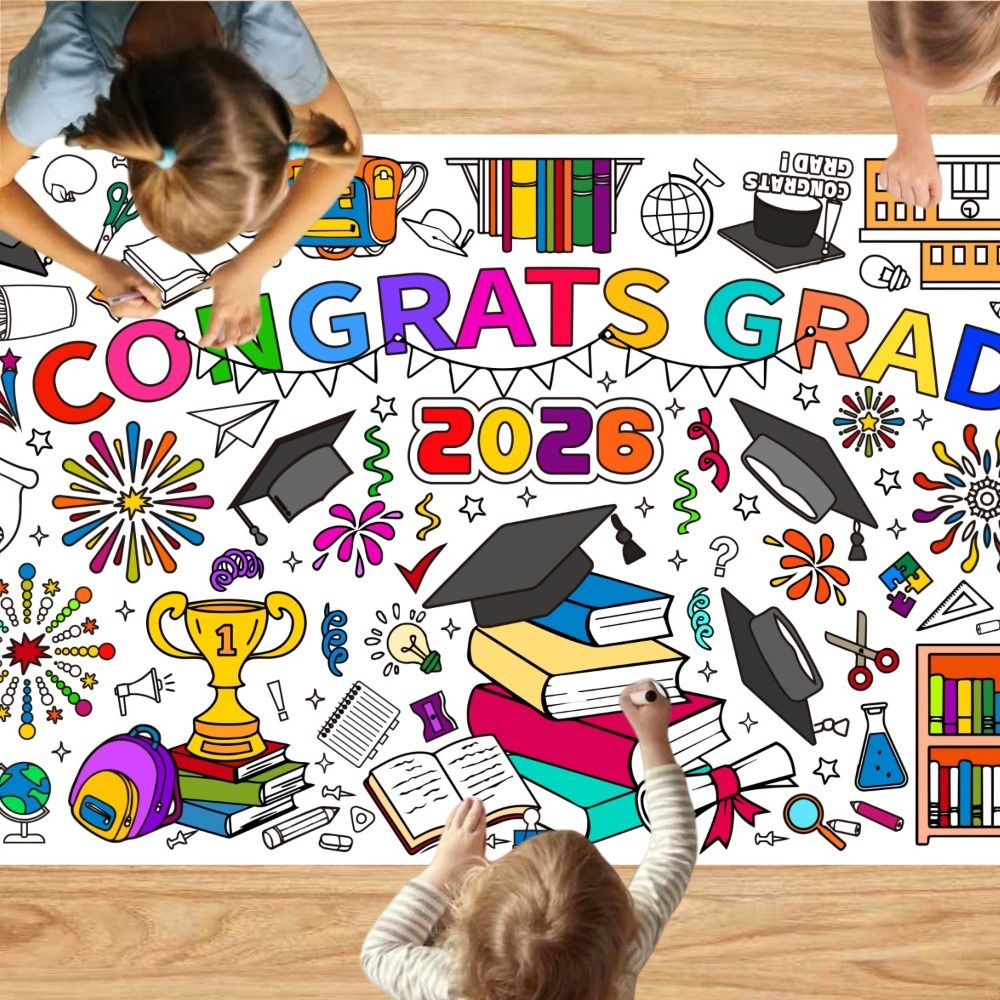 DIY Graduation Coloring Poster - đánh giá và giá Art Craft Doodle