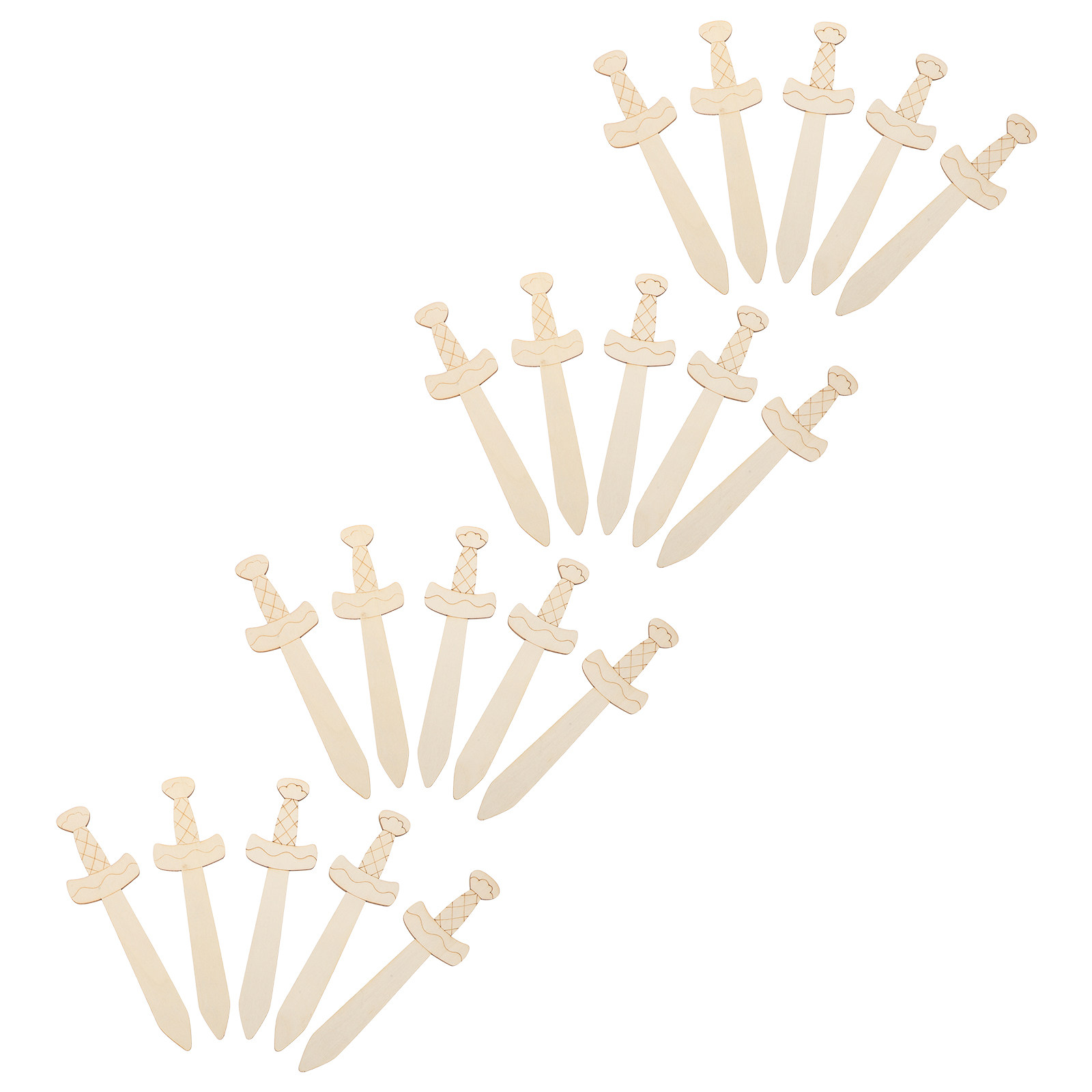 20Pcs Wooden Swords to Decorat - đánh giá và giá Art And Craft Nature