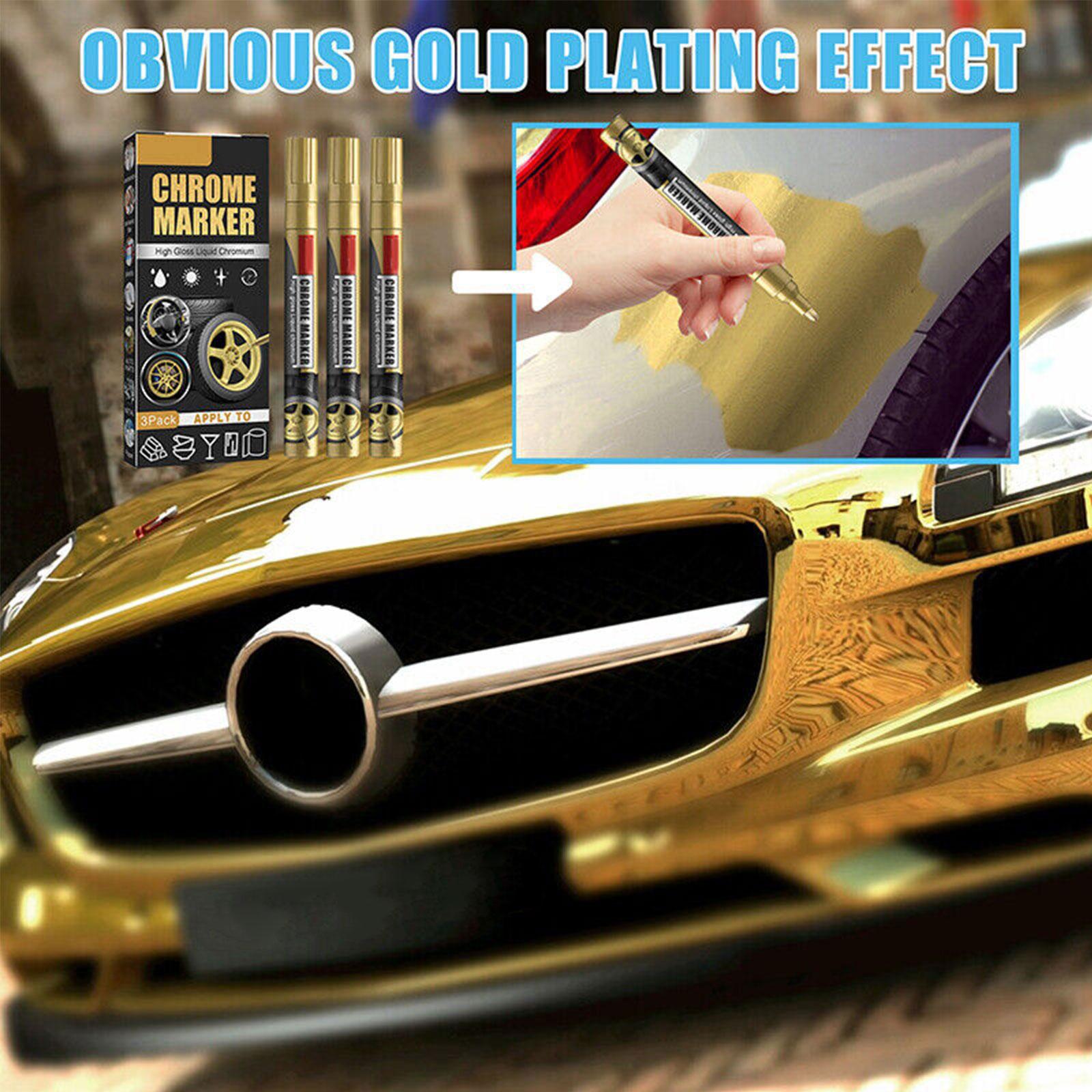 3Pcs/Set Chrome Marker Pen Car - đánh giá và giá Illustration Marker Set
