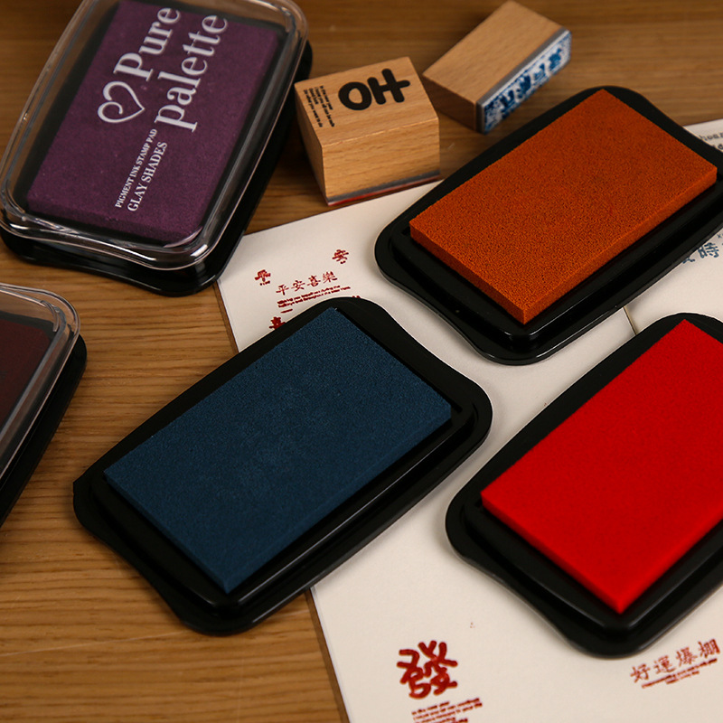 12 Colors Vintage Solid Color  - đánh giá và giá Rubber Stamp Blank