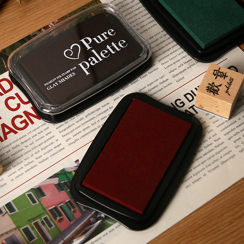 12 Colors Vintage Solid Color  - đánh giá và giá Rubber Stamp Blank