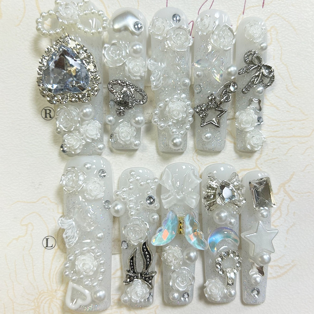 10PCS Cute Jirai Kei White Han - đánh giá và giá Art Craft Handmade
