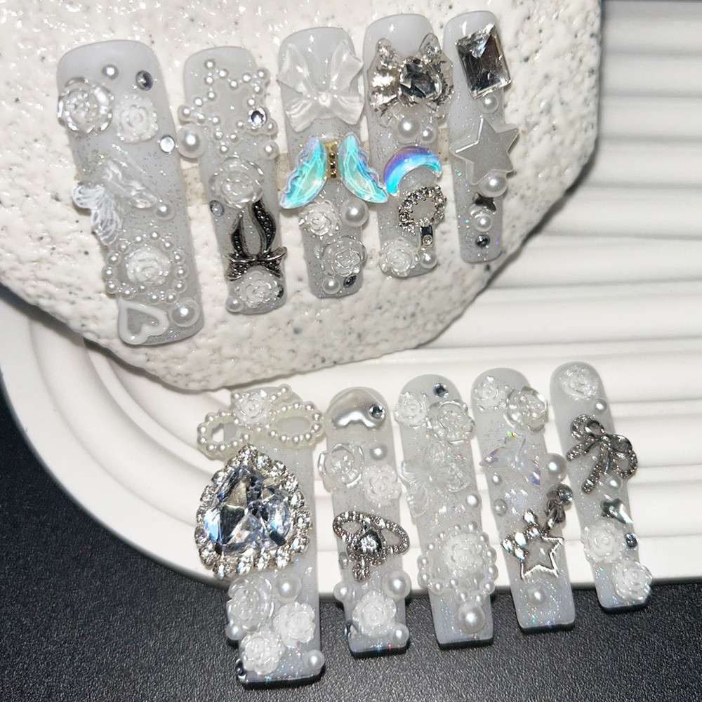 10PCS Cute Jirai Kei White Han - đánh giá và giá Art Craft Handmade