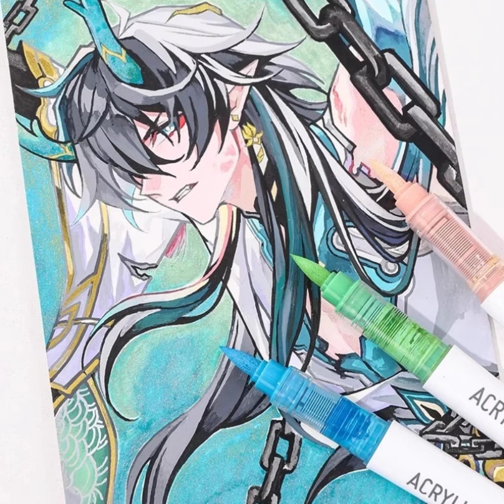 LANGUO 24-288 Colors Acrylic M - đánh giá và giá Illustration Marker Set