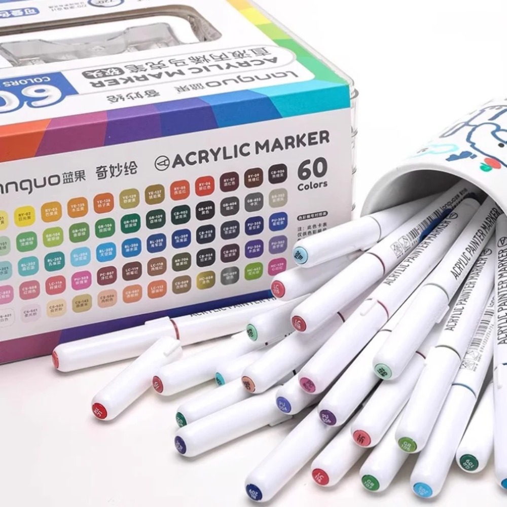 LANGUO 24-288 Colors Acrylic M - đánh giá và giá Illustration Marker Set