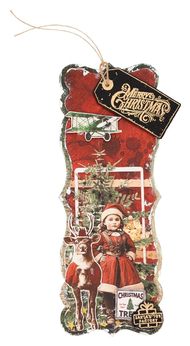 Starry background Winter Santa - đánh giá và giá Rubber Stamp Blank