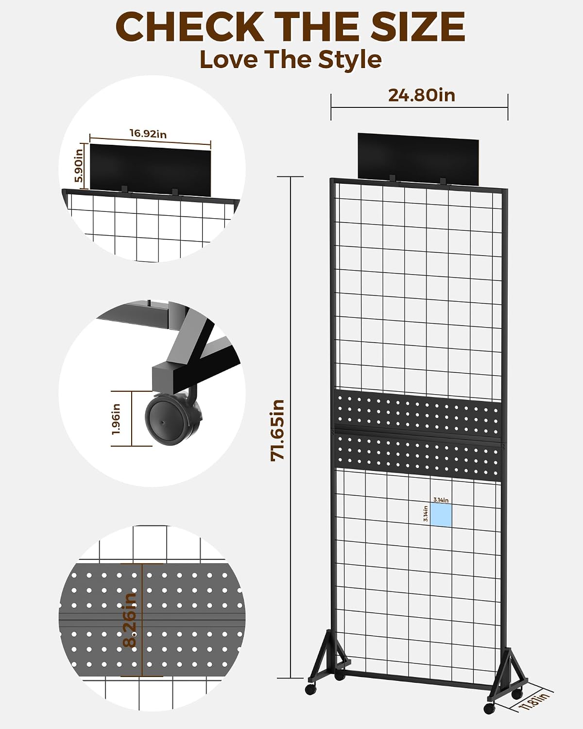 Movable 3-in-1 Gridwall Displa - đánh giá và giá Art Craft Wire