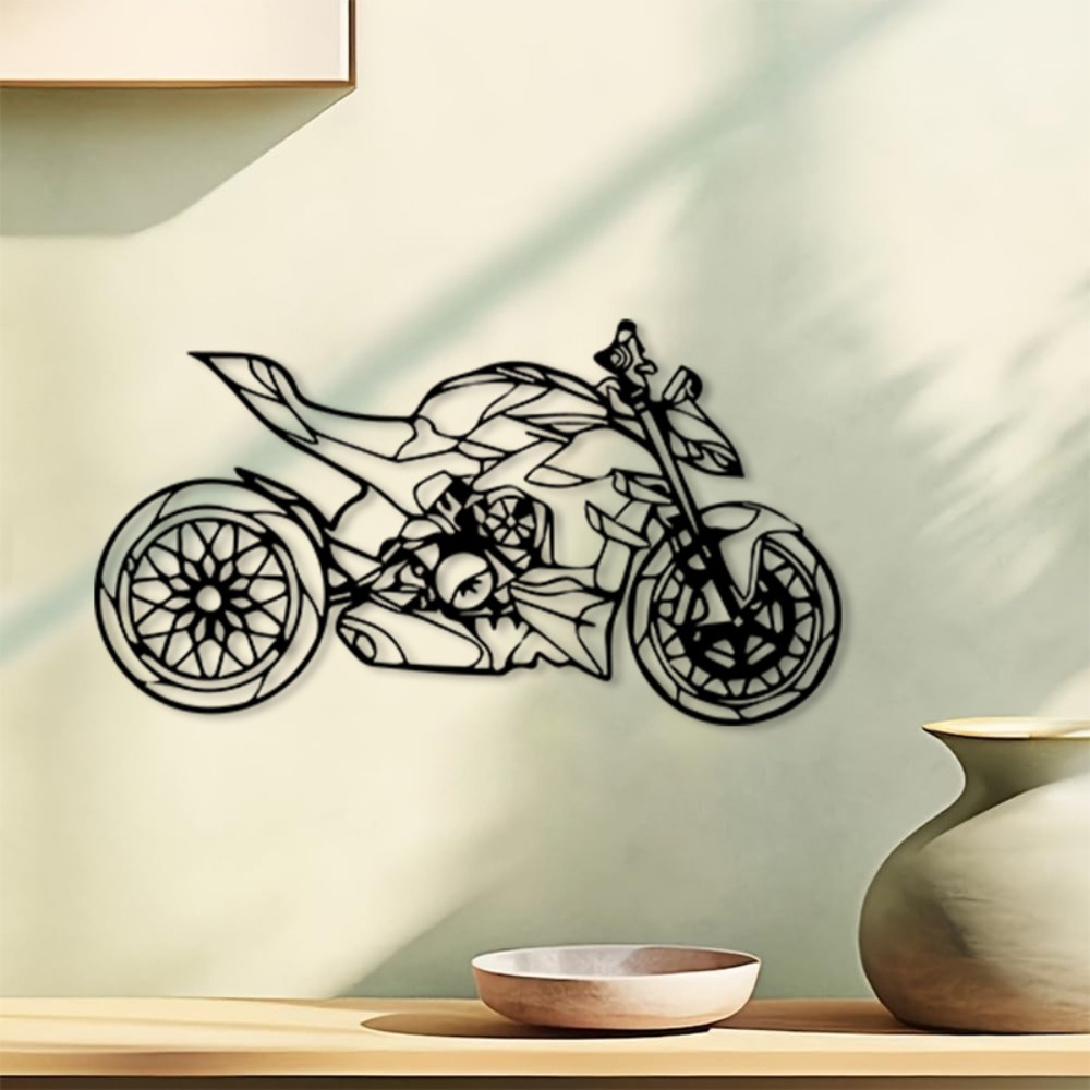 Brand Metal Motorcycle Wall Ar - đánh giá và giá Art Craft Room