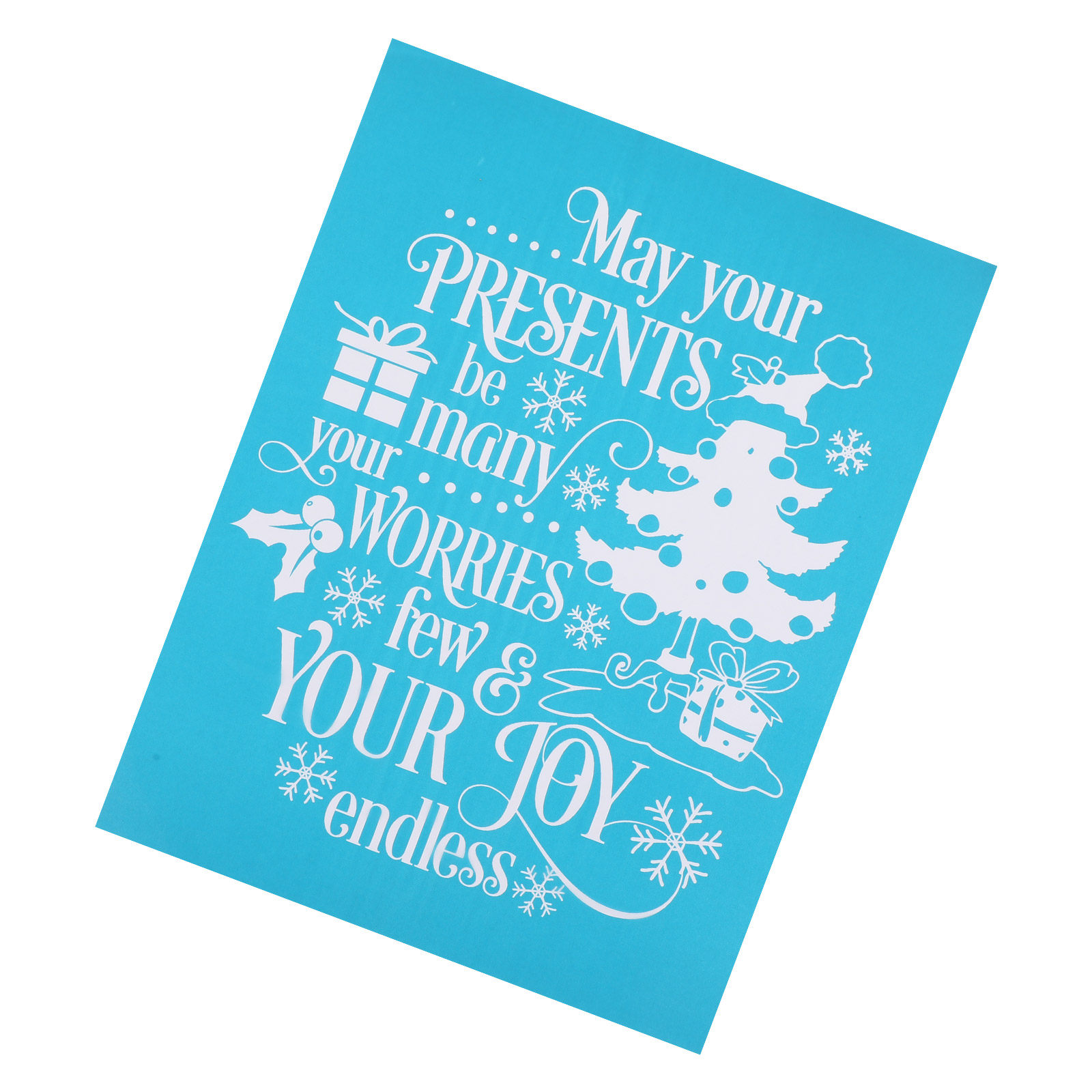 Christmas Self Adhesive Stenci - đánh giá và giá Art And Craft With Paint